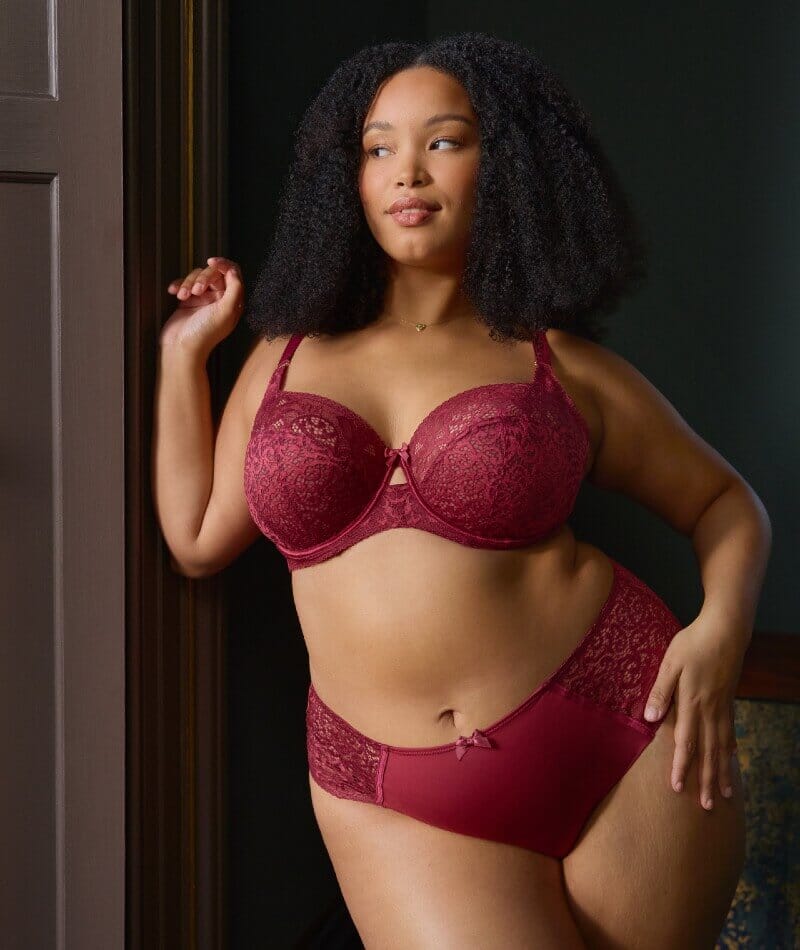 Sculptresse Estel Full Cup Underwired Bra - Cherry Red Bras